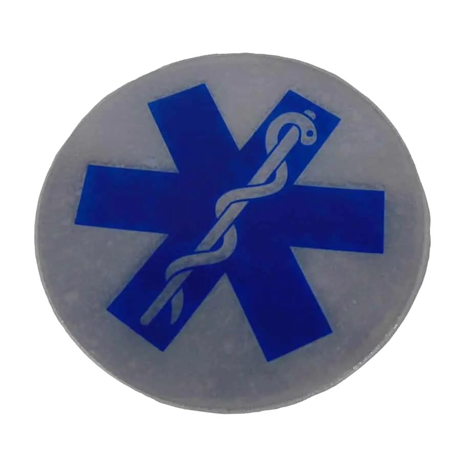 Reflective Staff Of Life Badge