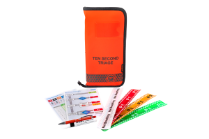 Orange Ten second triage kit